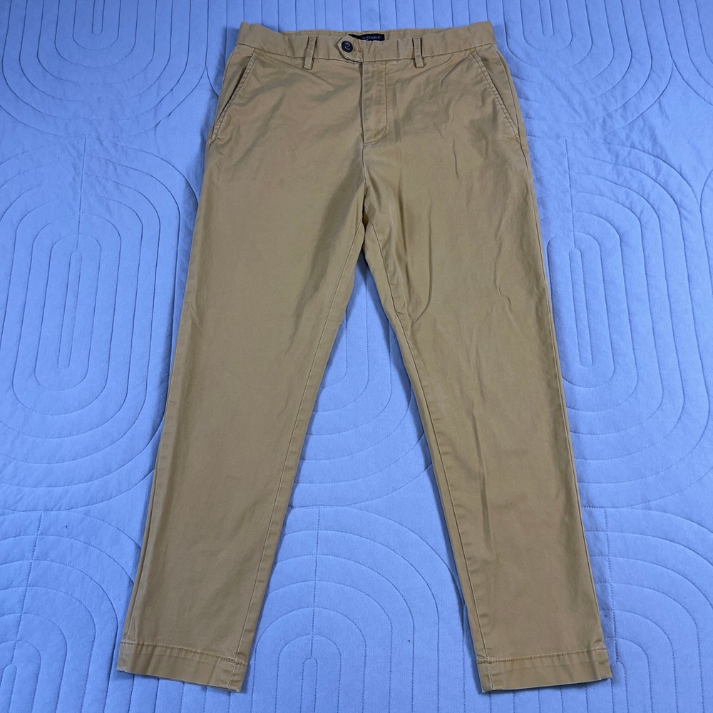 Banana Republic Slim Tapered Fit Chino Pants Mens 30x30 Khaki Tan Casual